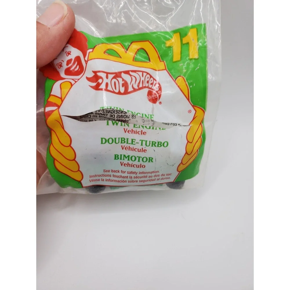 1994 McDonald's Happy Meal Hot Wheels Twin Engine #11 Bag Sliced